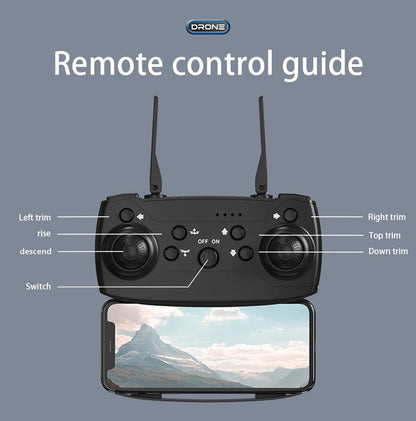 KBDFA E88Pro Drone Profesional 4K HD Dual Camera 5000 Meter Remote Control Distance Helicopter Foldable WIFI FPV Quadcopter Dron