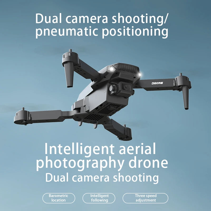 KBDFA E88Pro Drone Profesional 4K HD Dual Camera 5000 Meter Remote Control Distance Helicopter Foldable WIFI FPV Quadcopter Dron