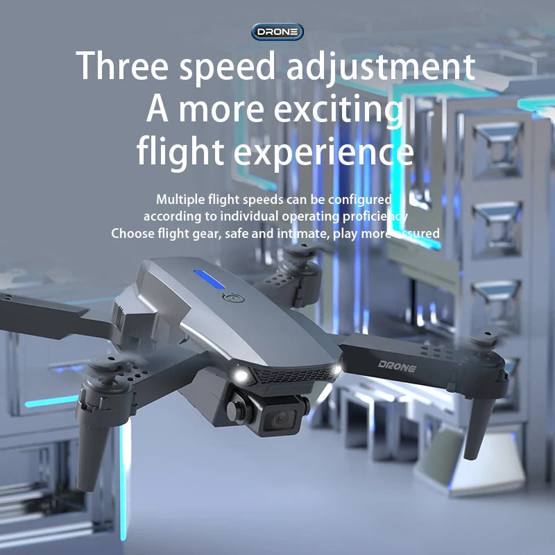 KBDFA E88Pro Drone Profesional 4K HD Dual Camera 5000 Meter Remote Control Distance Helicopter Foldable WIFI FPV Quadcopter Dron